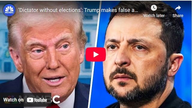 Trump Calls Zelenskyy a Dictator Without Elections