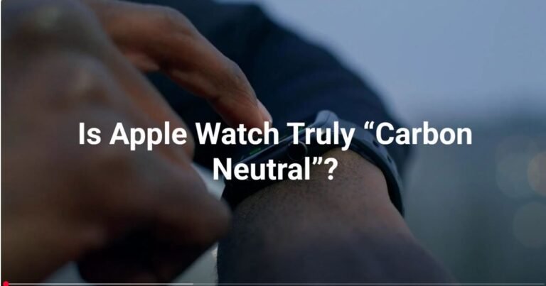 apple watch carbon neutral