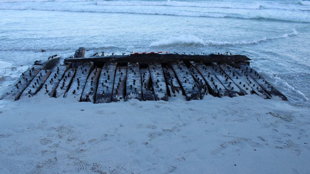 Long-lost 18th-century warship resurfaces after storm hits Orkney Islands