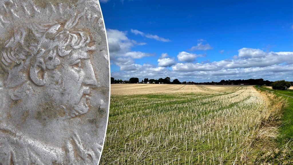 British officials unearth Ancient Roman soldier's monthly salary in a Norfolk field