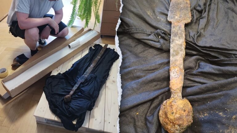 Ancient sword from Warsaw's founding era is discovered by Polish fisherman
